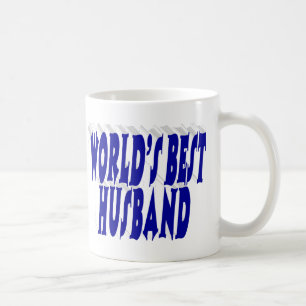 Taza De Café Esposo con texto medio azul