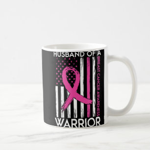 Taza De Café Esposo De Un Guerrero De La Cáncer De Mama