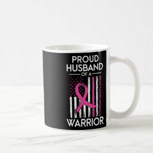Taza De Café Esposo De Un Guerrero De La Cáncer De Mama