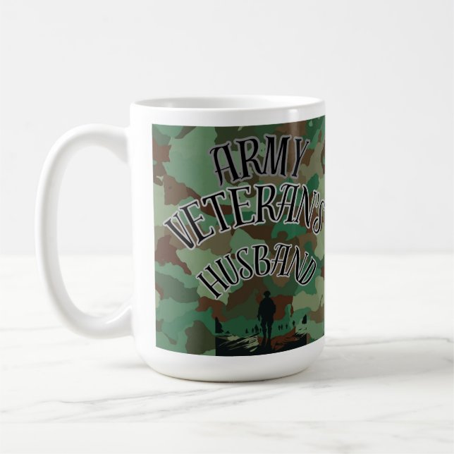 Taza De Café Esposo del veterano del ejército (Izquierda)