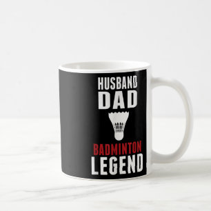 Taza De Café Esposo divertido de bádminton Deportes Papá Amante