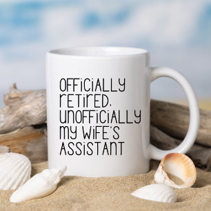 Taza De Café Esposo Esposa Oficialmente Retirado divertido casa