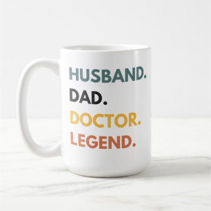 Taza De Café Esposo Papá Doctor Leyenda Encantador Dichos de Do