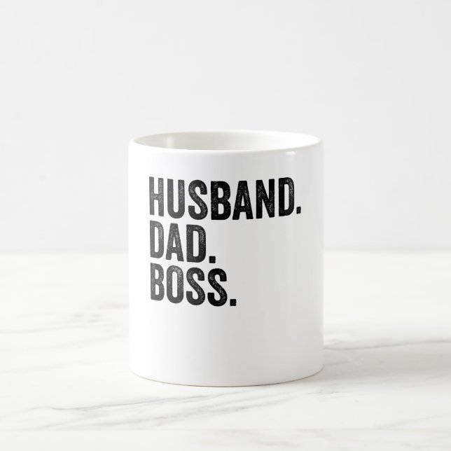 Taza De Café Esposo. Papá. Jefe. (Centro)