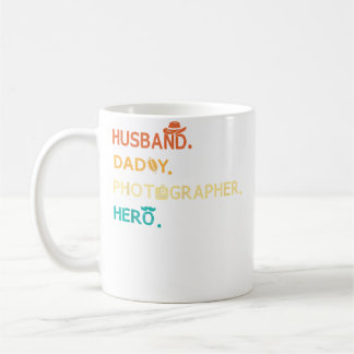 Taza De Café Esposo Papi Fotógrafo Héroe Retro Vintage Fotos