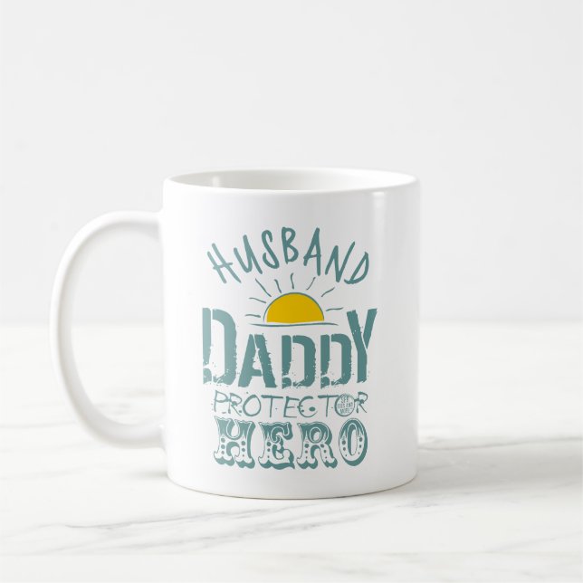 Taza De Café Esposo protector de papi (Izquierda)