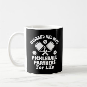 Taza De Café Esposo Y Esposa De Pickleball Partners For Life Cu