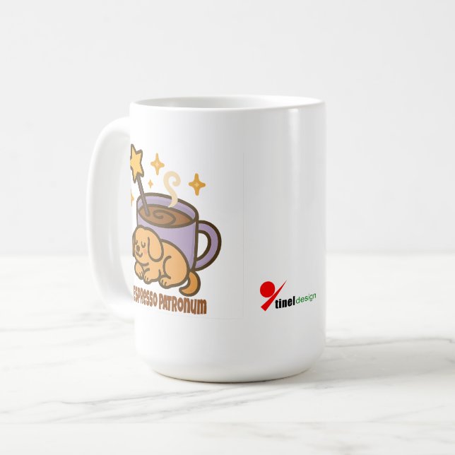 Taza De Café Espresso Patronum - Magical Coffee Energy (Anverso izquierdo)