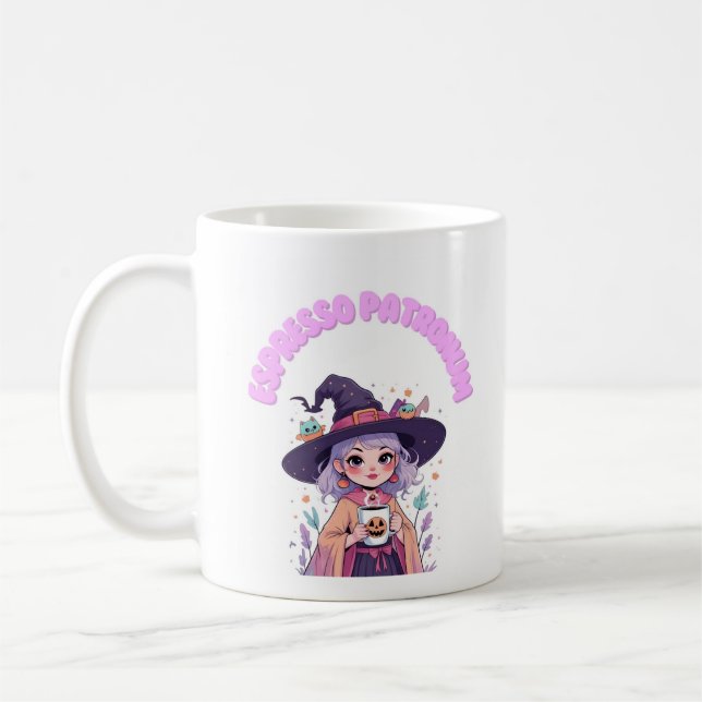 Taza De Café Espresso Patronum Witch Mug – Cozy Pastel Witch 11 (Izquierda)