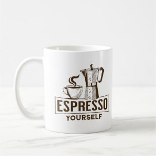 Taza De Café Espresso tú mismo Gracioso Café Lover Barista Cita