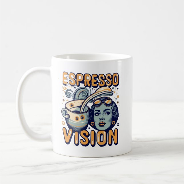 Taza De Café Espresso visión café Mug (Izquierda)
