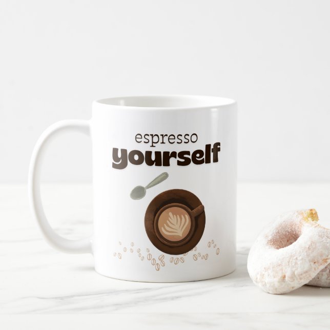 Taza De Café Espresso Yourself 325ml Coffee Mug (Con donut)