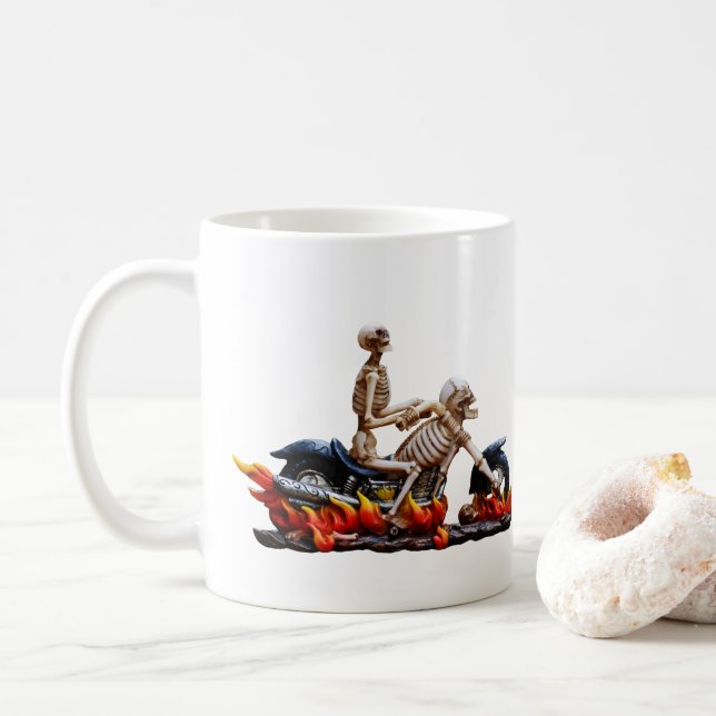 Taza De Café Esqueleto (Con donut)