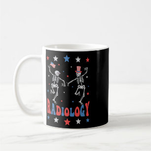 Taza De Café Esqueleto bailando Radiología Técnico de rayos X P