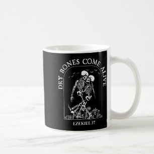 Taza De Café Esqueleto Bailarín Huesos Secos Cobran Vida Ha Cri