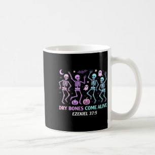 Taza De Café Esqueleto Bailarín Huesos Secos Cobran Vida Ha Cri