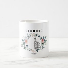 Taza De Café Esqueleto con flores