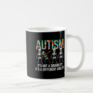 Taza De Café Esqueleto Dabbing No Es Una Discapacidad Concienci