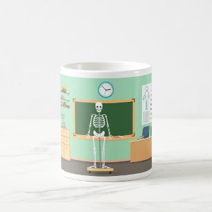 Taza De Café Esqueleto de clase de ciencia