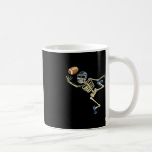 Taza De Café Esqueleto de fútbol americano Halloween Hombres Pi