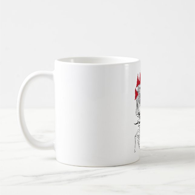 Taza De Café esqueleto de halloween (Izquierda)