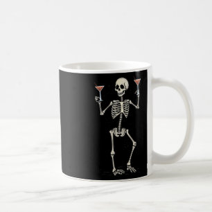 Taza De Café Esqueleto de Halloween Beber cola de Manhattan