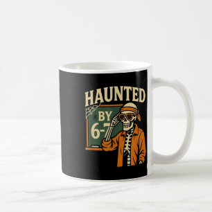Taza De Café Esqueleto de Halloween embrujado número seis siete