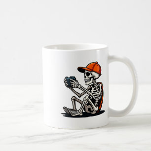 Taza De Café Esqueleto de Halloween Jugador de Videojuegos 1 