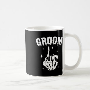 Taza De Café Esqueleto de novio Mano Boda de Halloween Parejas