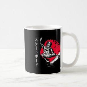 Taza De Café Esqueleto de patinador Japón monopatín patinaje en