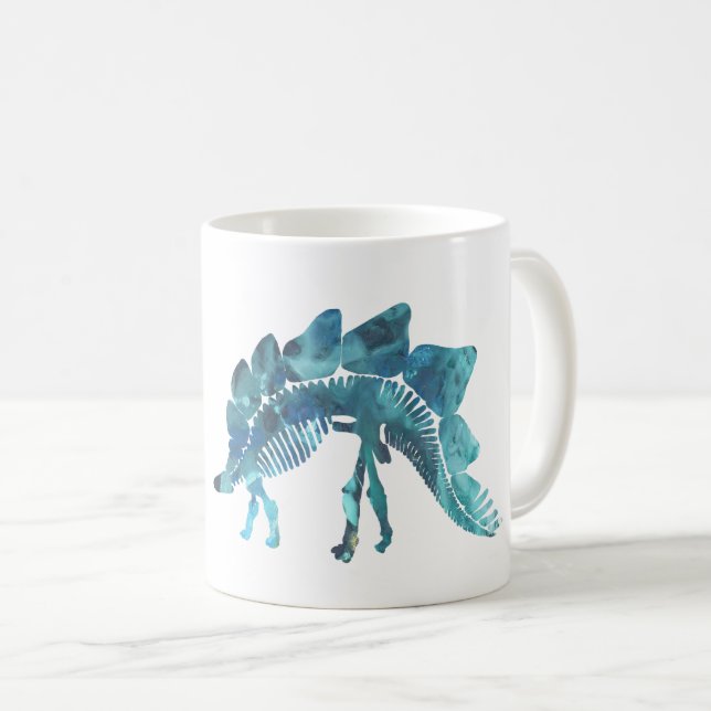 Taza De Café Esqueleto del Stegosaurus (Anverso derecho)