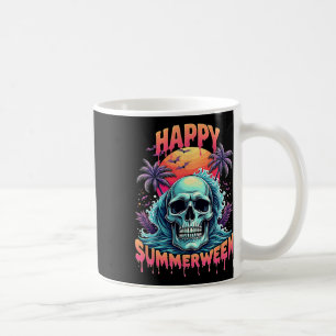 Taza De Café Esqueleto Feliz de Summerween Sandía de Verano Jac