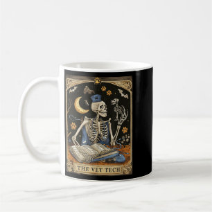 Taza De Café Esqueleto La Tarot de la Técnica Veterinaria Estud