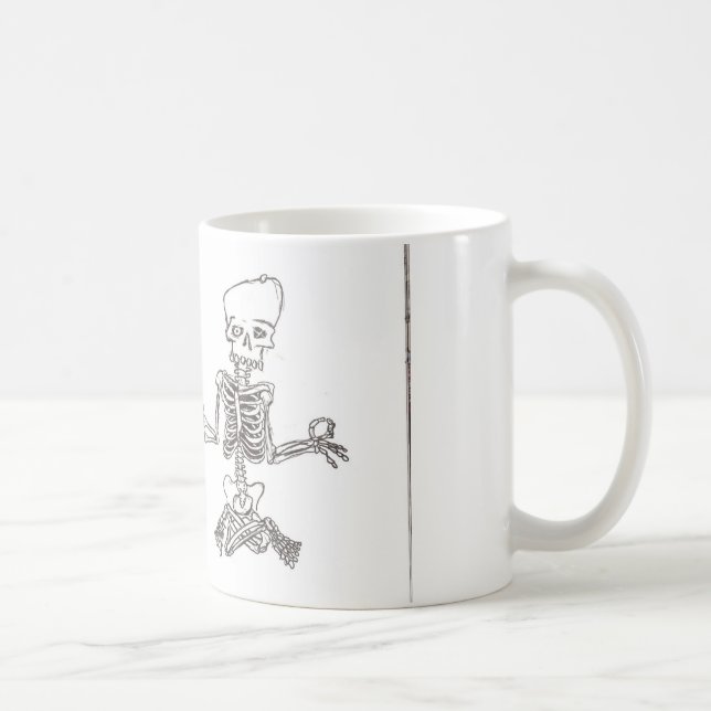 Taza De Café esqueleto meditating (Derecha)