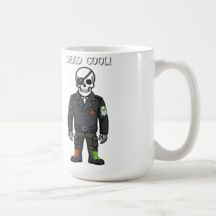 Taza De Café Esqueleto Motero Genial Halloween