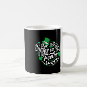 Taza De Café Esqueleto muerto por dentro pero sintiéndose afort