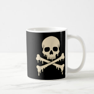 Taza De Café Esqueleto Pirata Horror Cruz de Cráneos Goteantes