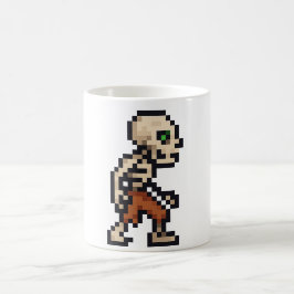 Taza De Café Esqueleto Retro de 8 bits