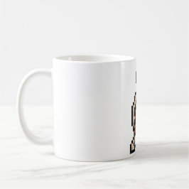 Taza De Café Esqueleto Retro de 8 bits