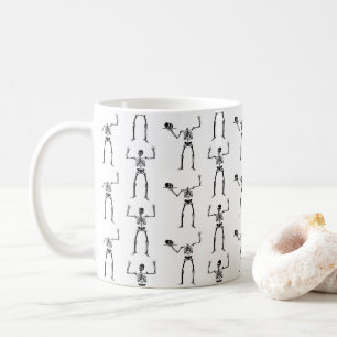 Taza De Café Esqueletos De Halloween, Truco O Tratamiento, Boo
