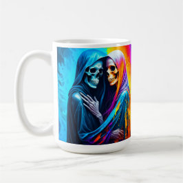 Taza De Café Esqueletos envueltos en un arcoiris