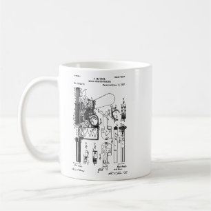 Taza De Café Esquema de esquemas de patentes de broomhandle de 