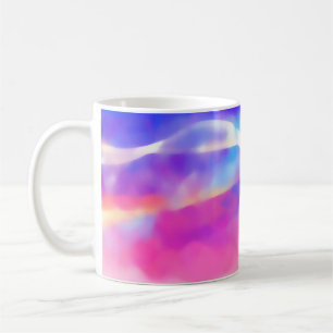 Taza De Café esquema de textura de fondo de arte digital abstra