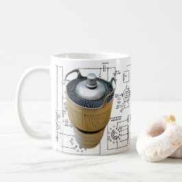 Taza De Café Esquema de tubo de transmisión de cerámica
