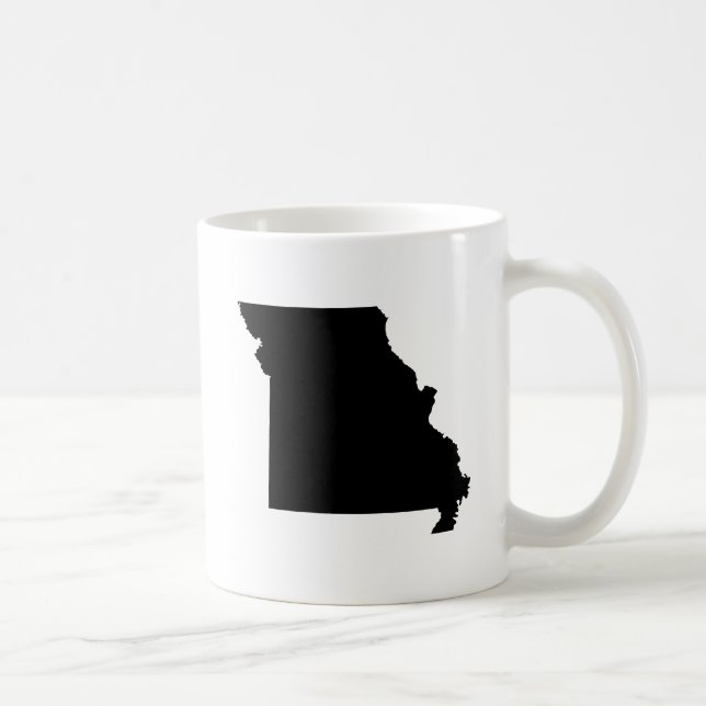 Taza De Café Esquema del estado de Missouri (Derecha)