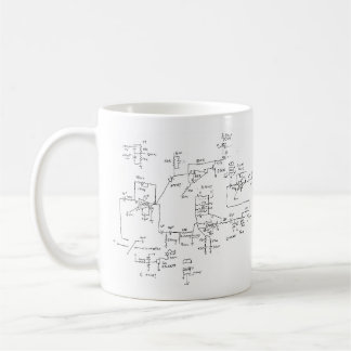 Taza De Café esquema eléctrico de mi corazón
