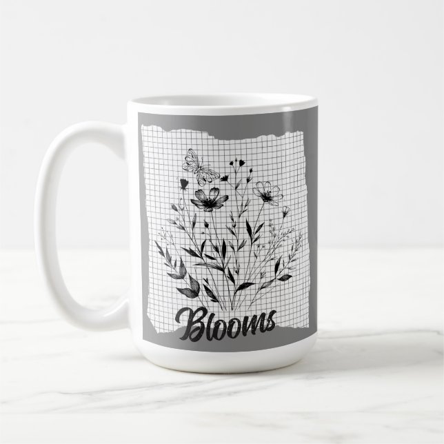 Taza De Café Esquemas del Jardín de mariposas (Izquierda)