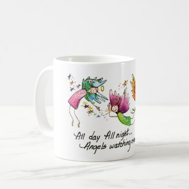 Taza De Café Esquetos acuáticos "Todo el día" de ángeles que vu (Anverso izquierdo)