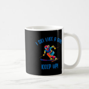 Taza De Café Esquí Alpino - Como Un Chica