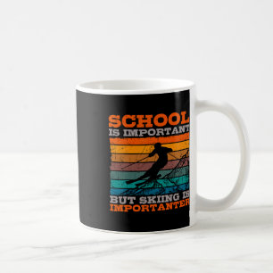 Taza De Café Esquí alpino retro vintage escuela pendiente esquí